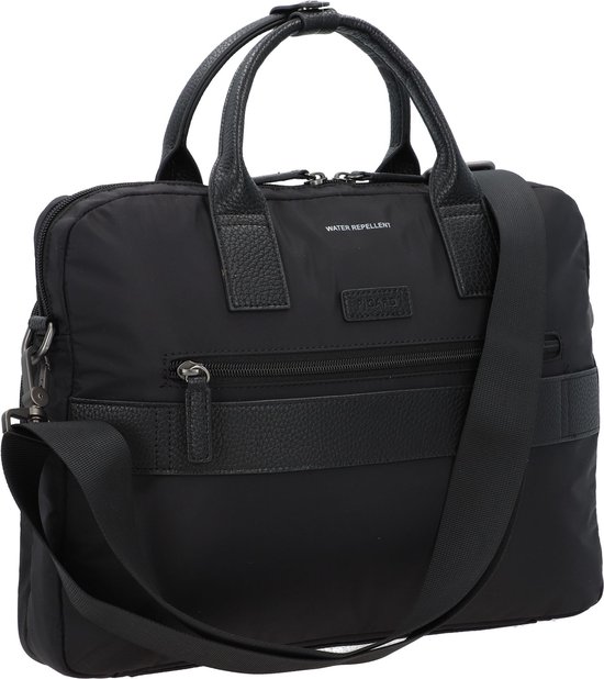 PICARD Sac de bureau Sac à épaule bandoulière pour ordinateur portable S'pore Business Bag Black Noir