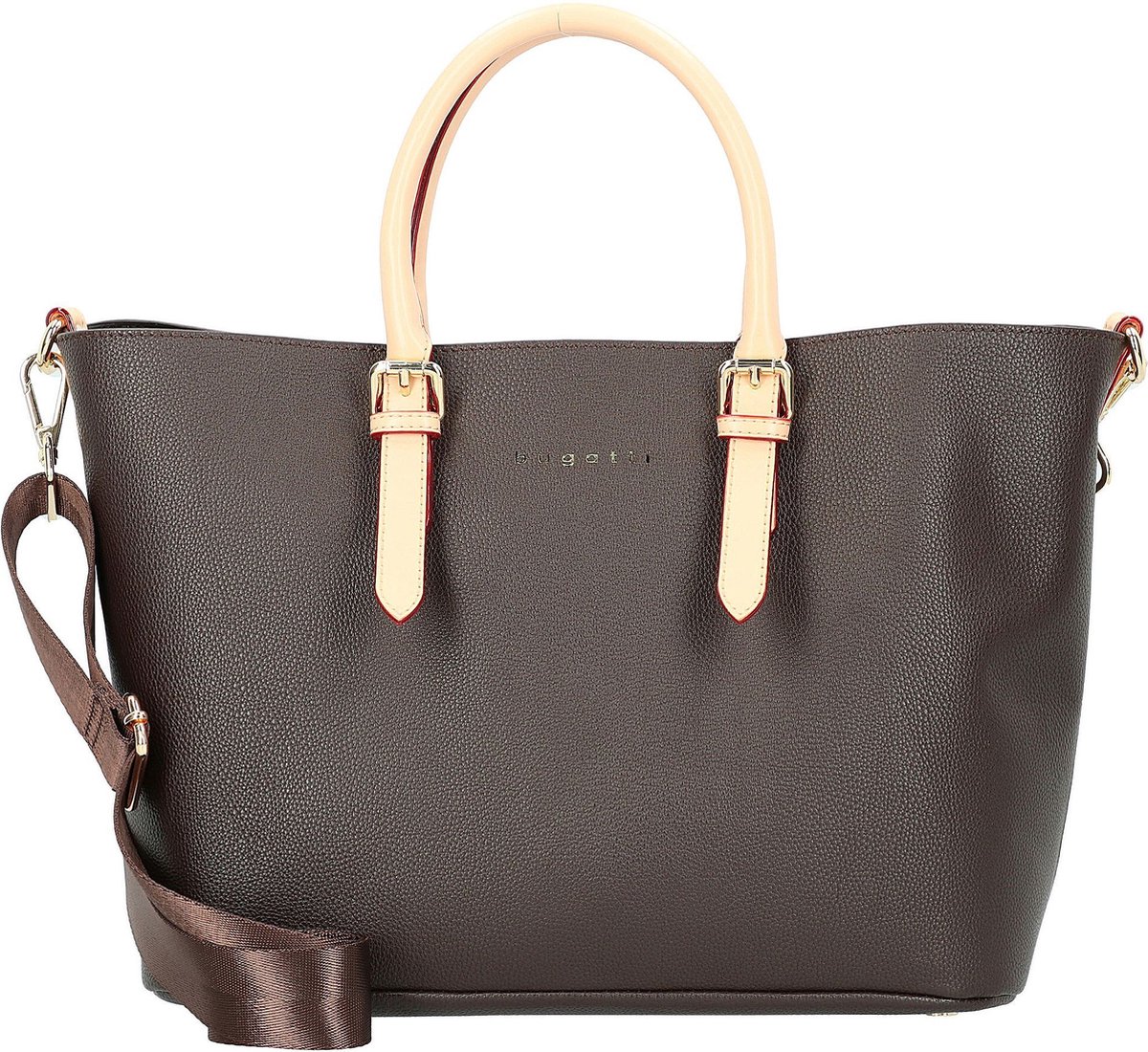bugatti Handtas Schoudertas Ella Shopper Darkbrown Bruine