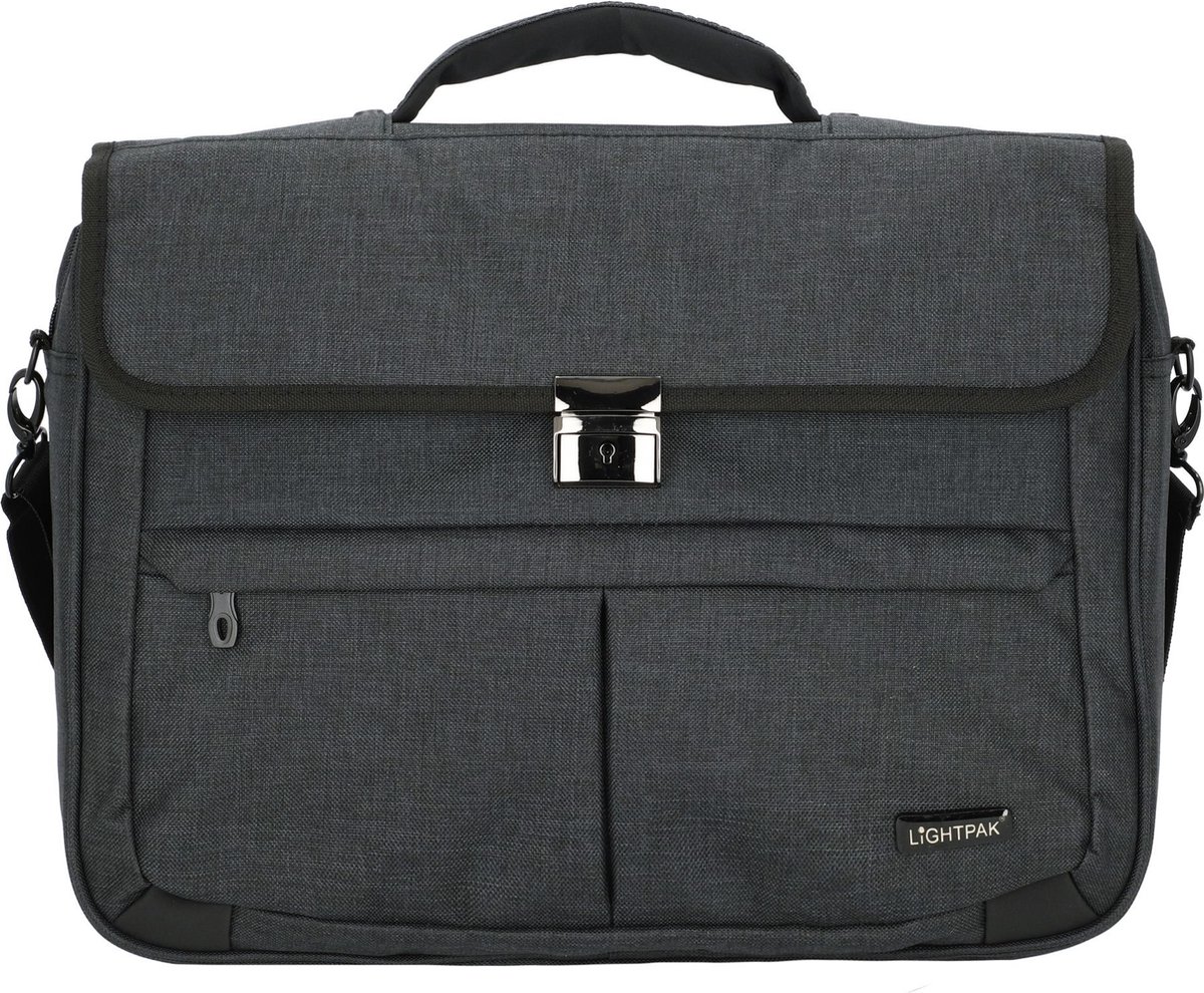 Pride and Soul Laptoptas Lightpak MOTION - polyester antraciet met rits