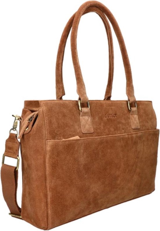 SUCIKORIO Workbag Dames Lederen Waterdichte Laptop Bag Vrouwen Elegante 17,3 Inch Lerarentas Grote Laptop Aktetassen Leer Met Veel Compartimenten Aktetassen Voor Werk School Kantoor