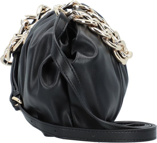 SEIDENFELT MANUFAKTUR Sac à main Sac à épaule bandoulière Eke Clutch Black / Gold Noir