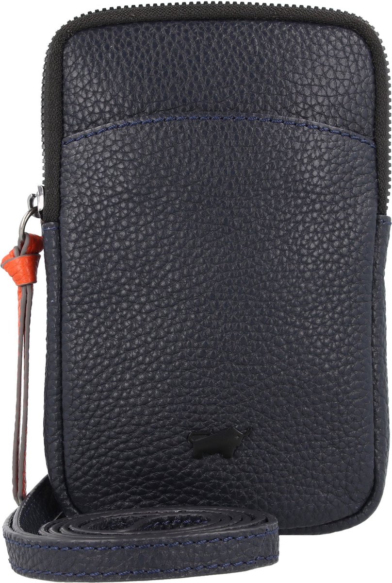 Braun Büffel Schoudertas Telefoontasje Novara Phone Pouch Darkblue Donkerblauw