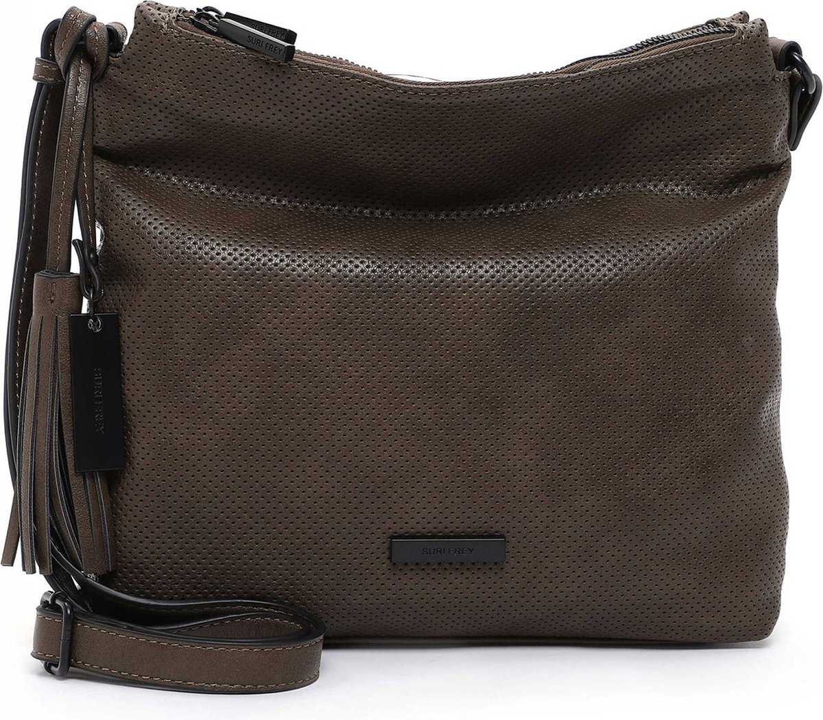 SURI FREY Schoudertas Celly Crossover Bag Mud Donkerbruin