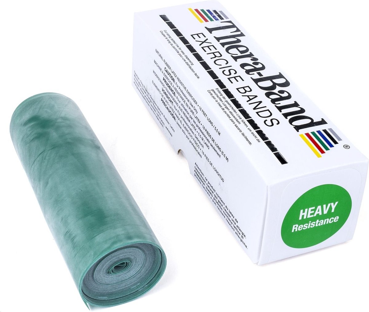 Elastische Therapieband Rolyan® 5,5 m : firm - groen