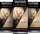 Syoss Baseline - 9-5 Frozen Pearl Blond - Permanente Haarverf - Haarkleuring - Voordeelverpakking - 3 stuks