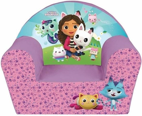 Fauteuil club pour enfant GABBY AND THE MAGIC HOUSE - Fun House - L.52 x P.33 x H.42 cm - origine France