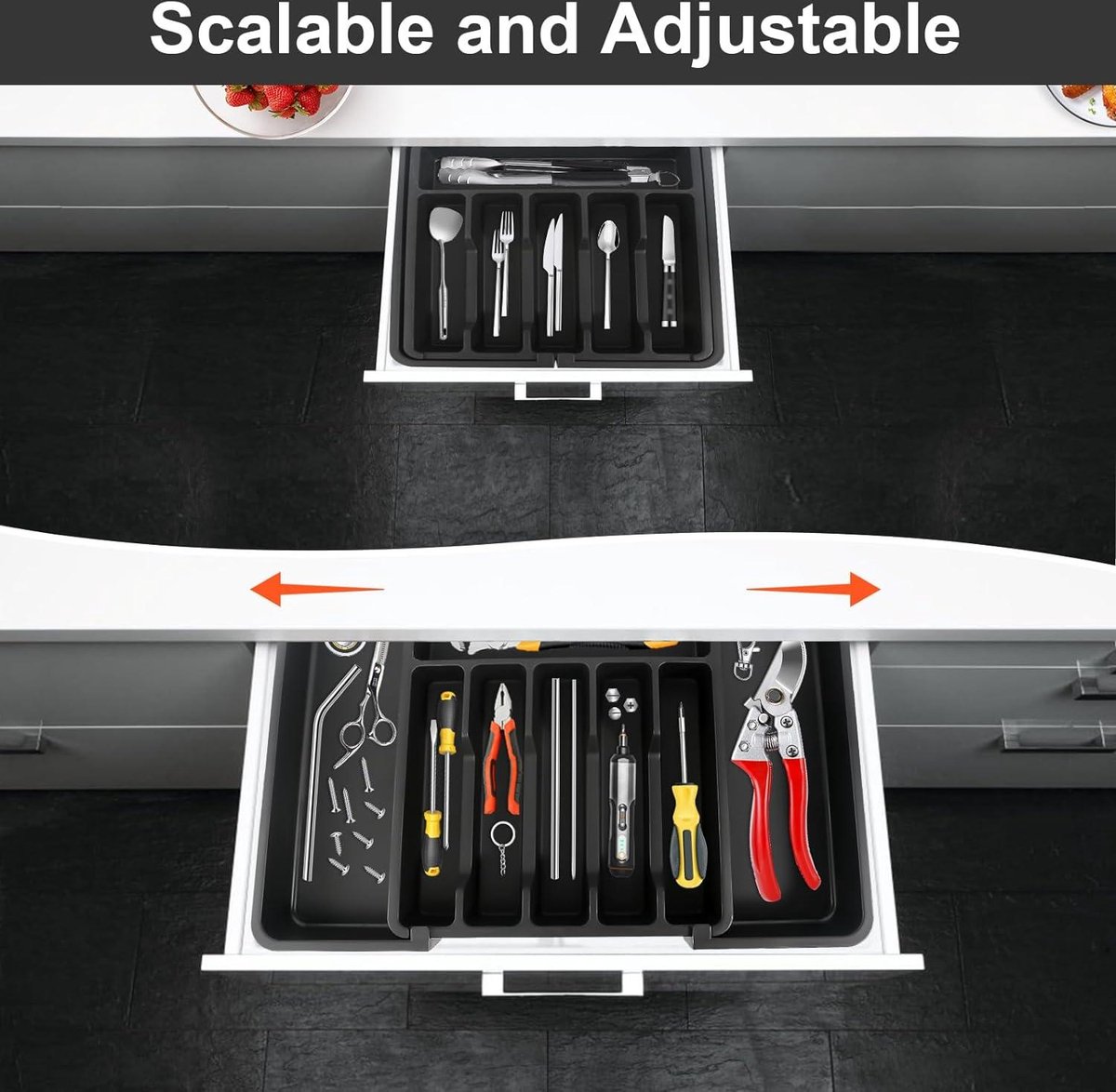 Bestekbak voor laden - opbergoplossing voor CUINIUNAID - keukenorganizer Cutlery Organizer