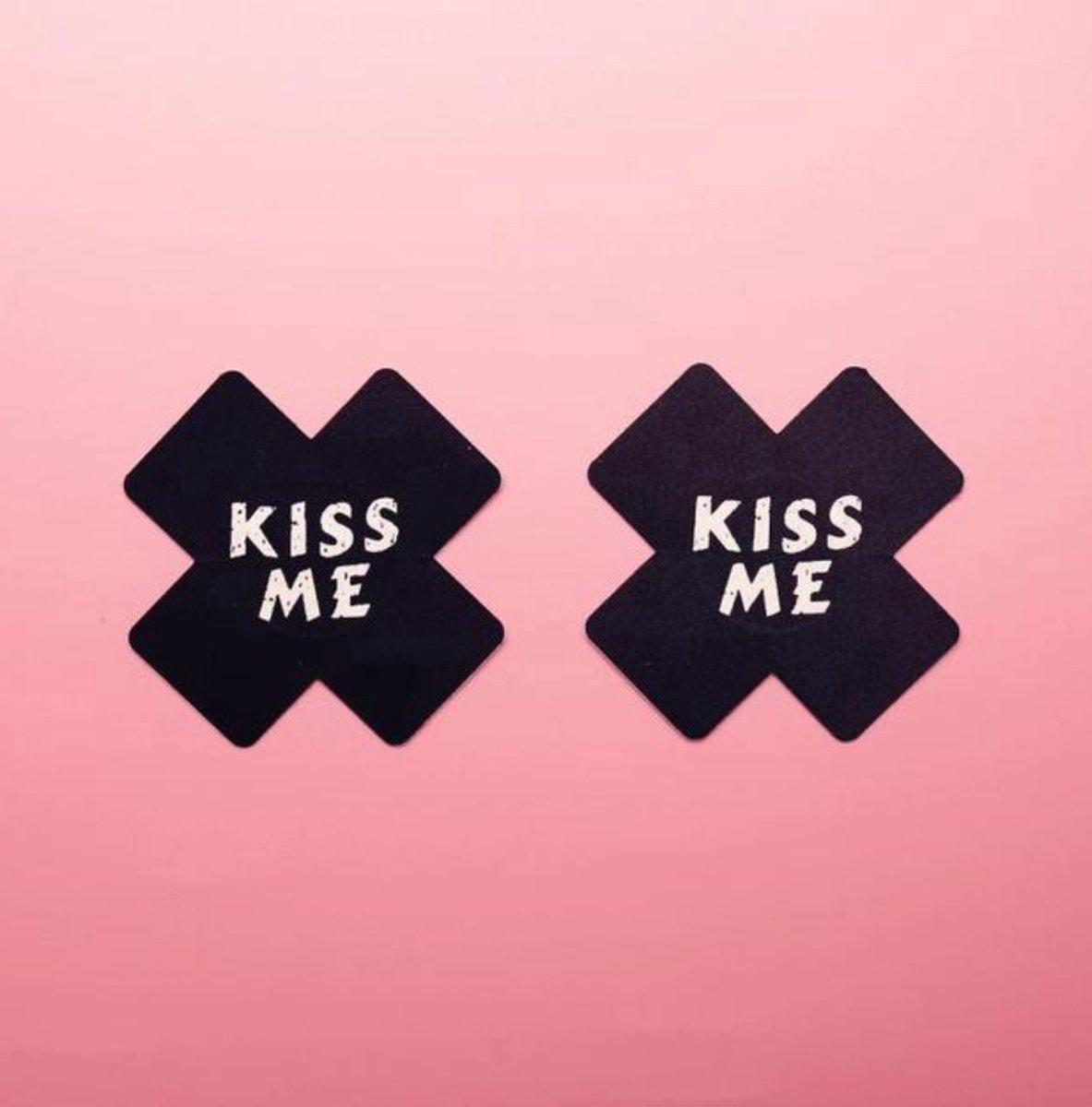 Goedkoopste Finnacle - Touch Me~Sexy Nipplesticker~Kruis~Burlesque~Valentijn~Voor Valentijnsdag~Zwarte Tepel Plakkers