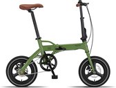 Pacto 14 Vouwfiets Army Green 14 inch single speed folding bike plooifiets compact