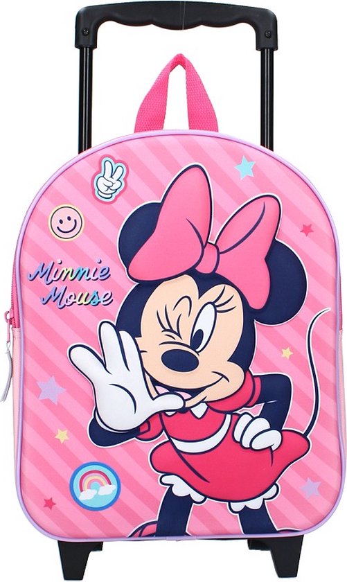 Foto: Minnie mouse fashion besties trolley rugzak 3d roze 9 2l