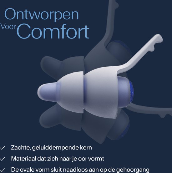 Alpine SleepDeep Multisize- Bouchons pour dormir - Confortable et haute atténuation - Moyen & Petit 27dB - 2 paires