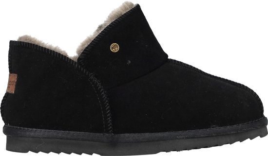 Warmbat Willow Suede Dames Sloffen - Zwart