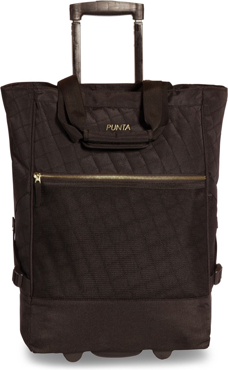 Punta Wheel Trolley Shopper Classy Zwart
