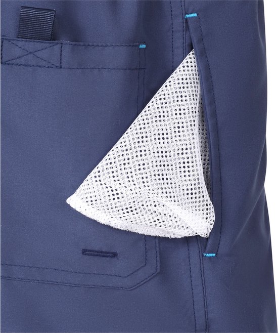 Ladeheid LA-ZA-SWS-Short Heren Zwembroek - Zwemshorts - met zijzakken en achterzak - sneldrogend - met binnenslip van mesh - Koordsluiting - Polyester - Kobalt/Azuurblauw - XL