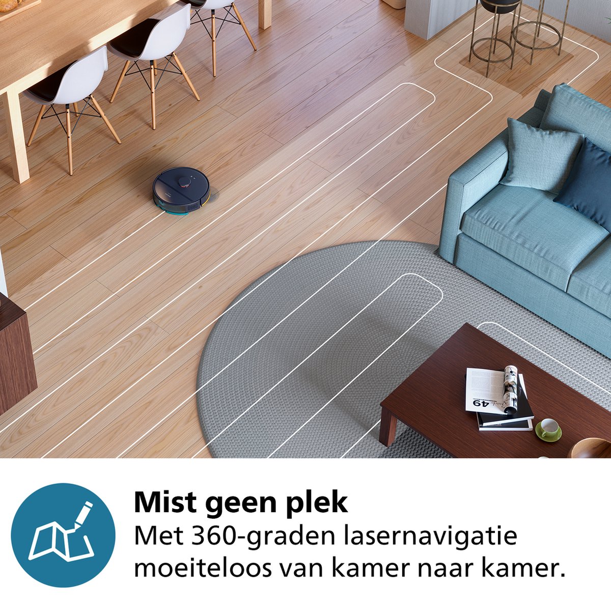 Philips Robotstofzuiger XU2100/10 met Dweilfunctie - afbeelding 3