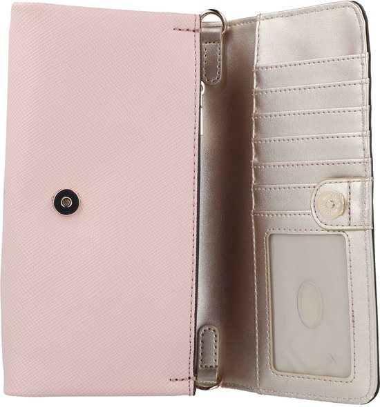Sac Bandoulière GUESS Noelle Mini Xbody - Rose Clair - Organisateur Avec Rabat - Neuf Avec étiquettes