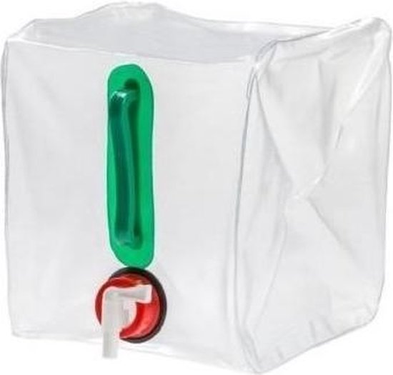 Lot De 2 Réservoirs D'eau Pliables 10L/20L - Avec Robinet Et Crochet - Sans BPA - Pour Camping, Randonnée, Survie