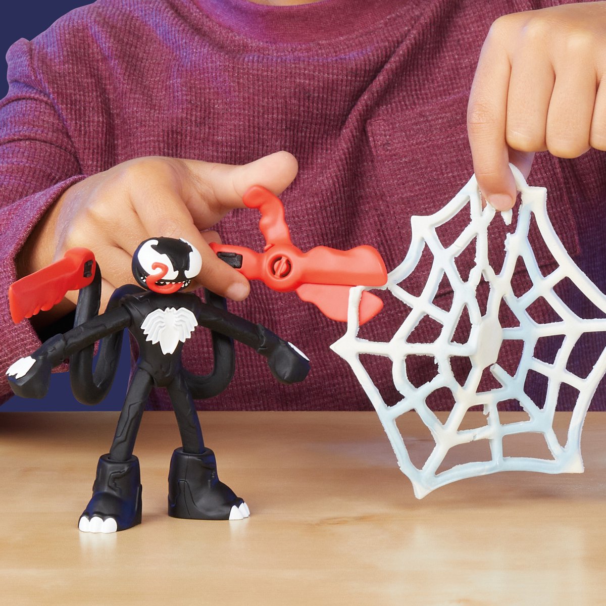 Play-Doh Marvel Spider-Man Werp en Snij Speelset - Boetseerklei - Inclusief 2 figuren — afbeelding 8