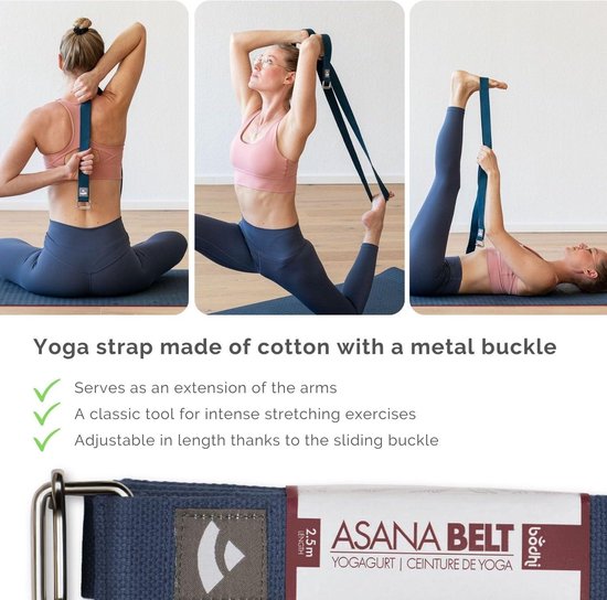 Flow Yogamat TPE 2 x EVA Yoga Stenen - Rubber Yoga Blokken - Katoenen Yoga Riem voor Beginners van Avento — afbeelding 3