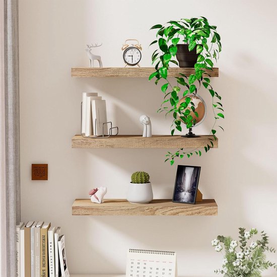 DIY | GESTUCTE PLANKEN IKEA LACK HACK ⚒️🇸🇪u2028Onze slaapkamer heeft een nis van 3 meter breed. Ik wilde hier graag één strak geheel maken, maar de meeste zwevende planken zijn niet lang genoeg