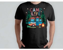 Camp Life - T Shirt - Camping - CampLife - CampVibes - TentLife - Kamperen - KampeerLeven - KampeerVibes - TentLeven