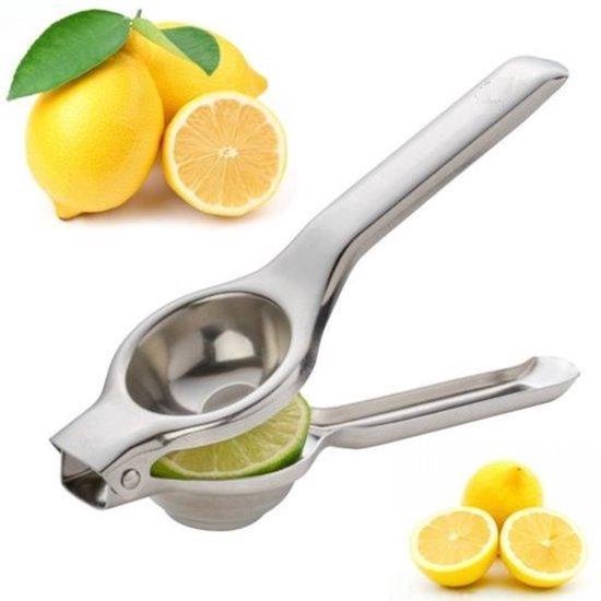 Knaak Citruspers - RVS - Handpers voor Citroen & Limoen - Sap zonder Pitjes - Vaatwasserbestendig