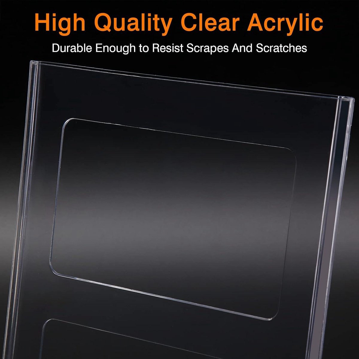 SENENQU Lot de 8 Présentoir de Table Acrylique Incliné Présentoir