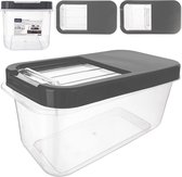 Opbergbox pour perles à laver, lessive et Grijs alimentaire 7,5 l - Boîte de rangement - Conteneur de conservation