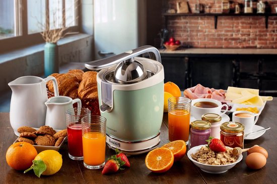 Ariete 0413/04 - Vintage elektrische citruspers - 400 Watt - 2 perskegels - 600 ml inhoud - groen van Ariete — afbeelding 4