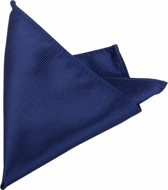 Fako Fashion® - Pochette - Pochette - Rayé - 22x22cm - Blauw Marine