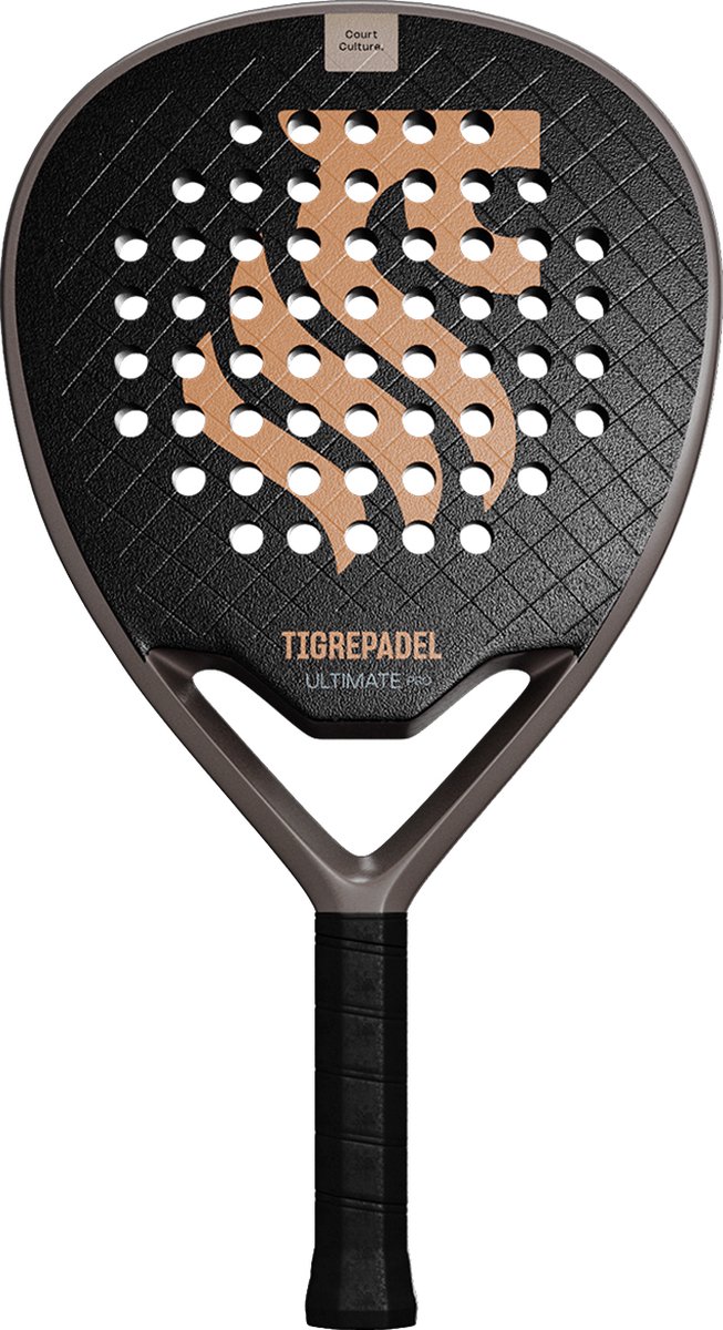 TigrePadel Ultimate Pro Padel Racket - Lichtgewicht Carbon Padelracket - Incl. Gratis Padel Grip - Power & Controle - Voor Alle Niveaus