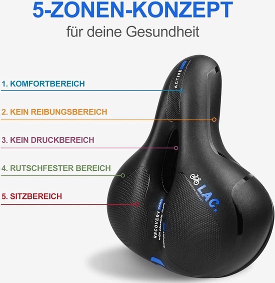Selle de velo ergonomique avec selle de randonnee en gel Conception creuse Double. bol