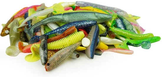 Eurocatch - Softbait Kunstaasset Pot 800g - Assortiment - Kunstaas -Shads - Twisters van Eurocatch — afbeelding 3