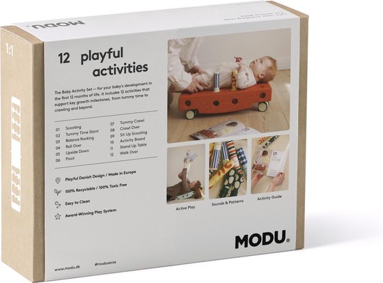 Modu Baby Activity Set - Blokken - Activiteiten speelgoed - 0-12 maanden - Speelgoed baby - Ocean Mint / Forest Green van Modu — afbeelding 5