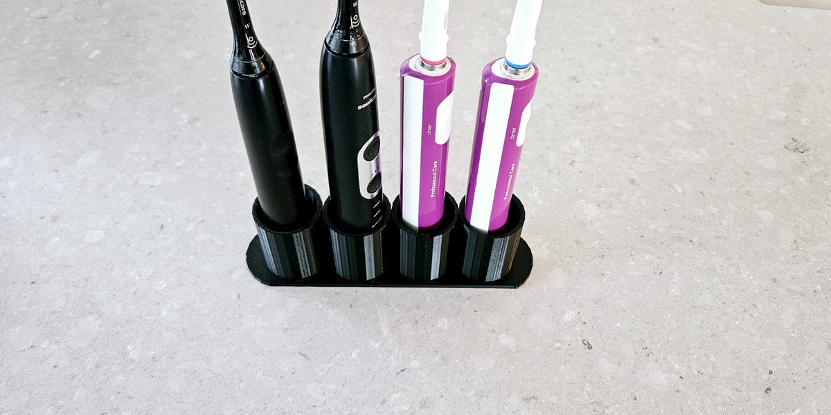 Elektrische tandenborstelhouder - houder voor 4 elektrische tandenborstels - Universeel - Philips Sonicare - Oral-b — afbeelding 1