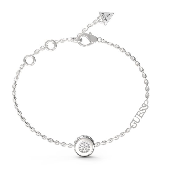 GUESS Stylish Guess Coin Bracelet Rhodium Argenté