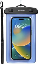 Mobstore Waterdicht Telefoonhoesje Blauw - Volledig waterbestendige Telefoon hoes - Onderwater hoesje telefoonhoesje - Waterproof Case - Pouch - Bag - Universeel Geschikt voor alle Smartphones - Waterdichte telefoonhoesjes - Waterdicht telefoonhoesje