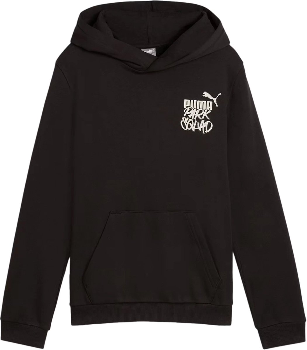 Puma ess+ mid 90s hoodie in de kleur . Zwart