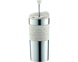 Travel French Press koffiezetapparaat vacuüm klein 035 l - gebroken wit