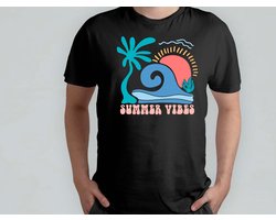 Summer Vibes - T Shirt - BeachVibes - BeachLife - SunSandSea - OceanView - StrandVibes - StrandLeven - StrandDag - Tropisch