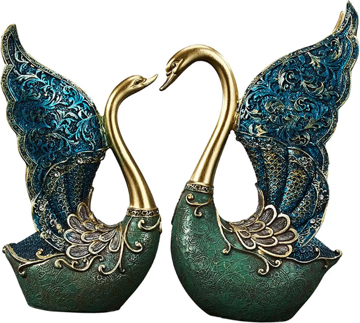 N3 Collecties Hars Zwaan Beelden Vogels Figuur voor woondecoratie