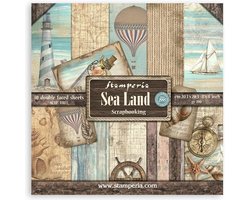 Stamperia - Sea Land 8x8 Inch Paper Pack (SBBS101)