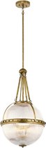 Bohemian Hanglamp - Steady Lighting - Glas - Bohemian - E14 - L: 38.4cm - Voor Binnen - Woonkamer - Eetkamer - Bruin