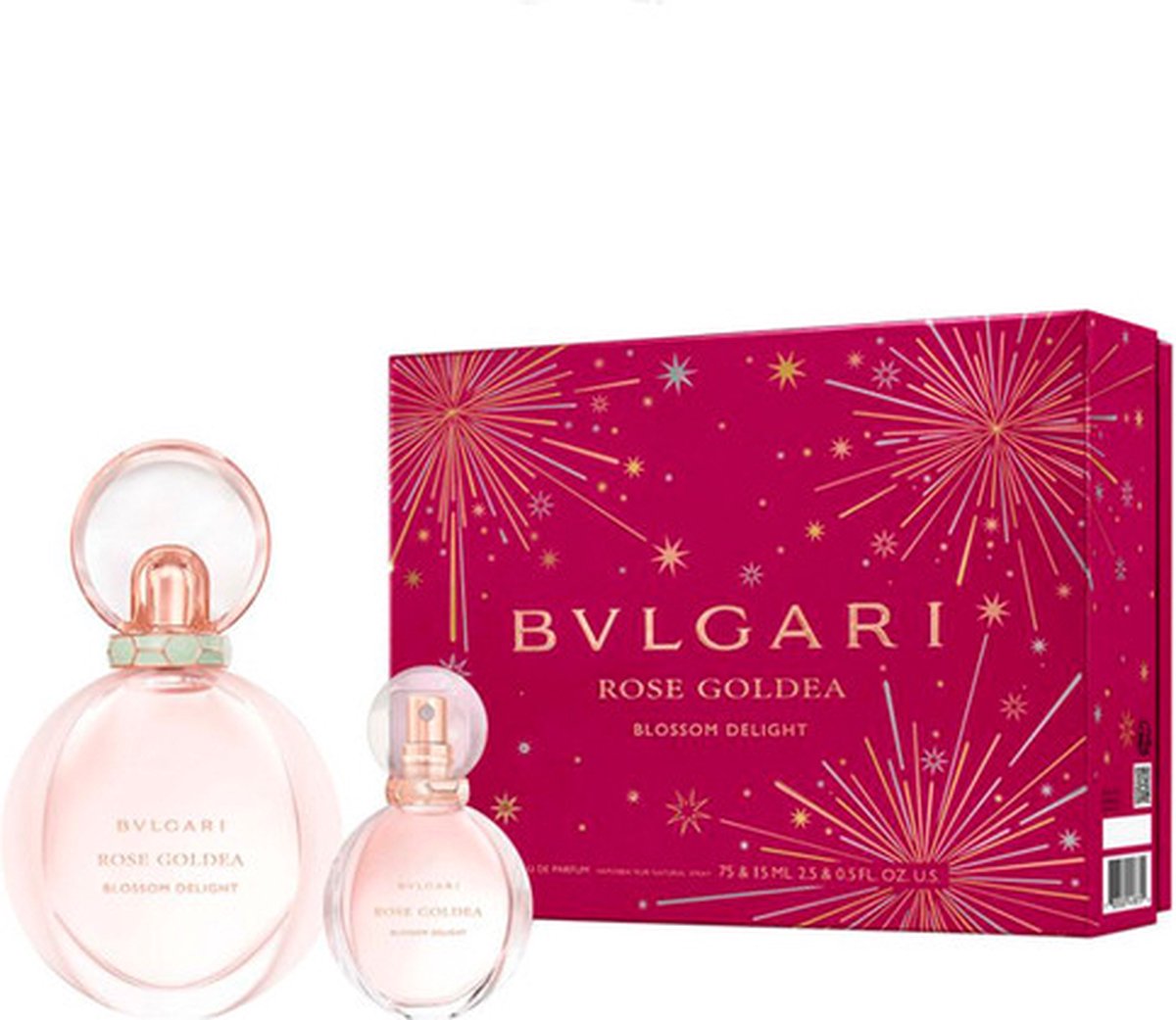 Goedkoopste Bvlgari Rose Goldea Blossom Delight Giftset - 75 ml eau de parfum spray 15 ml eau de parfum spray - cadeauset voor dames