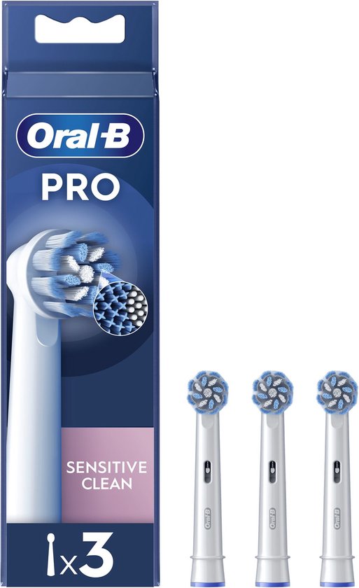 Foto: Oral b pro sensitive clean 3 stuk s wit