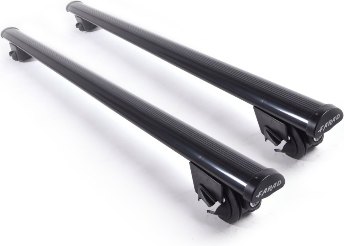 Dakdragers geschikt voor Ford Ranger DC 2012 t/m 2022 open dakrailing - Staal breed - 75kg Laadvermogen - Merk Farad