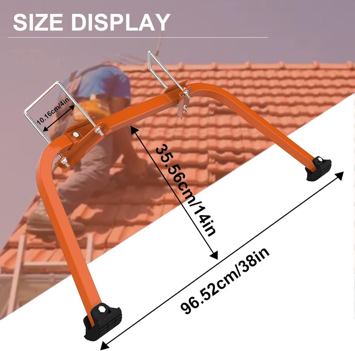 Verkoop :: Ladders & Trappen :: Houten Ladders :: Dakhaak ( 50 mm) voor aluminium en houten ladders pro set Art. Nr.: 19304 - JSK handelsonderneming