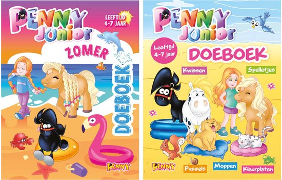 Penny Junior Zomerboeken - Vakantieboek - Doeboek - Zomerboek - leeftijd van 4 t/m 7 jaar - Paarden - Paard - Paarden Spullen - Pony - Veulen