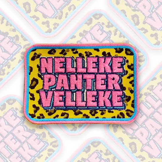 Foto: Nelleke pantervelleke embleem carnavalsembleem carnavalskleding carnaval accessoires strijkembleem