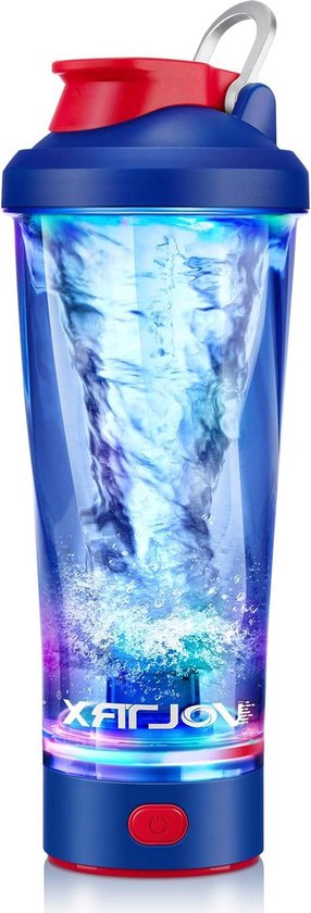 Foto: Igoods shakebeker met rvs mixerbal bpa vrij lekvrij shaker voor protene shakes smoothies sportvoeding fitness shake cup 600ml zwart